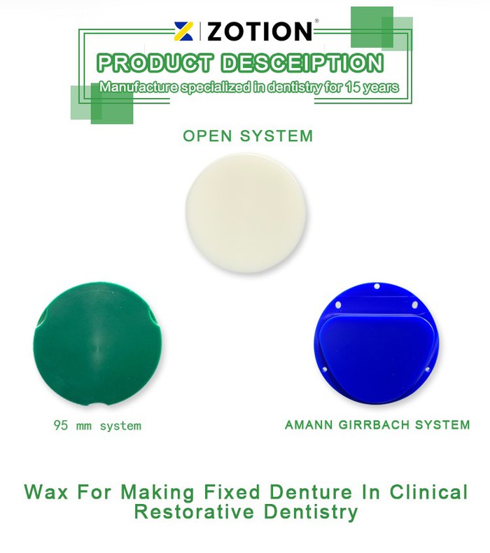dental wax disc Amann Girrbach Wax Blank description dental wax disc Amann Girrbach Wax Blank description